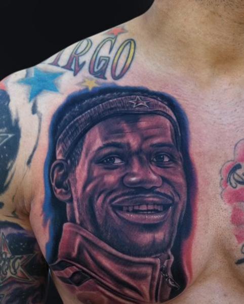 Fan gets Massive LeBron James Jersey Style Back Tattoo Photo   BlackSportsOnline